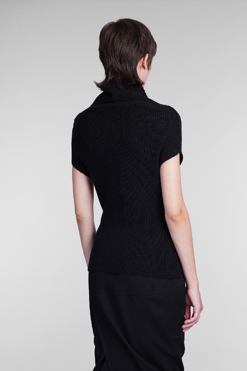 Deliberti Rick Owens Topwear Sl Crater In Lana Nera Cod. 406376 - Deliberti The Luxury Shopping