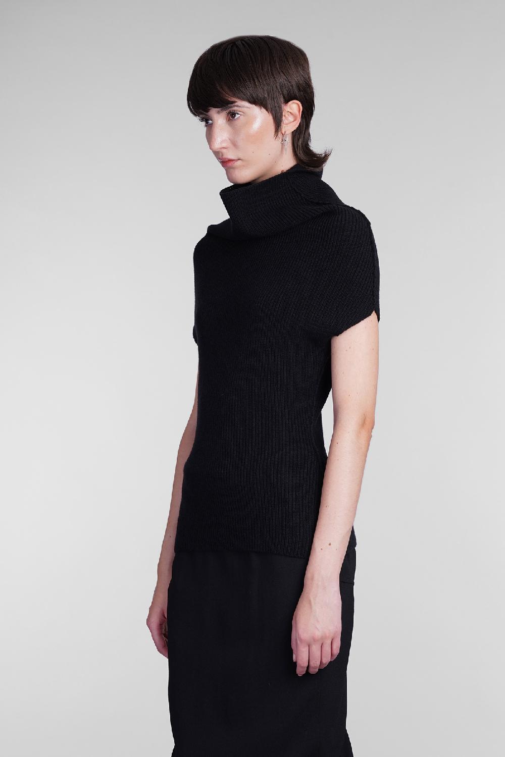 Deliberti Rick Owens Topwear Sl Crater In Lana Nera Cod. 406376 - Deliberti The Luxury Shopping