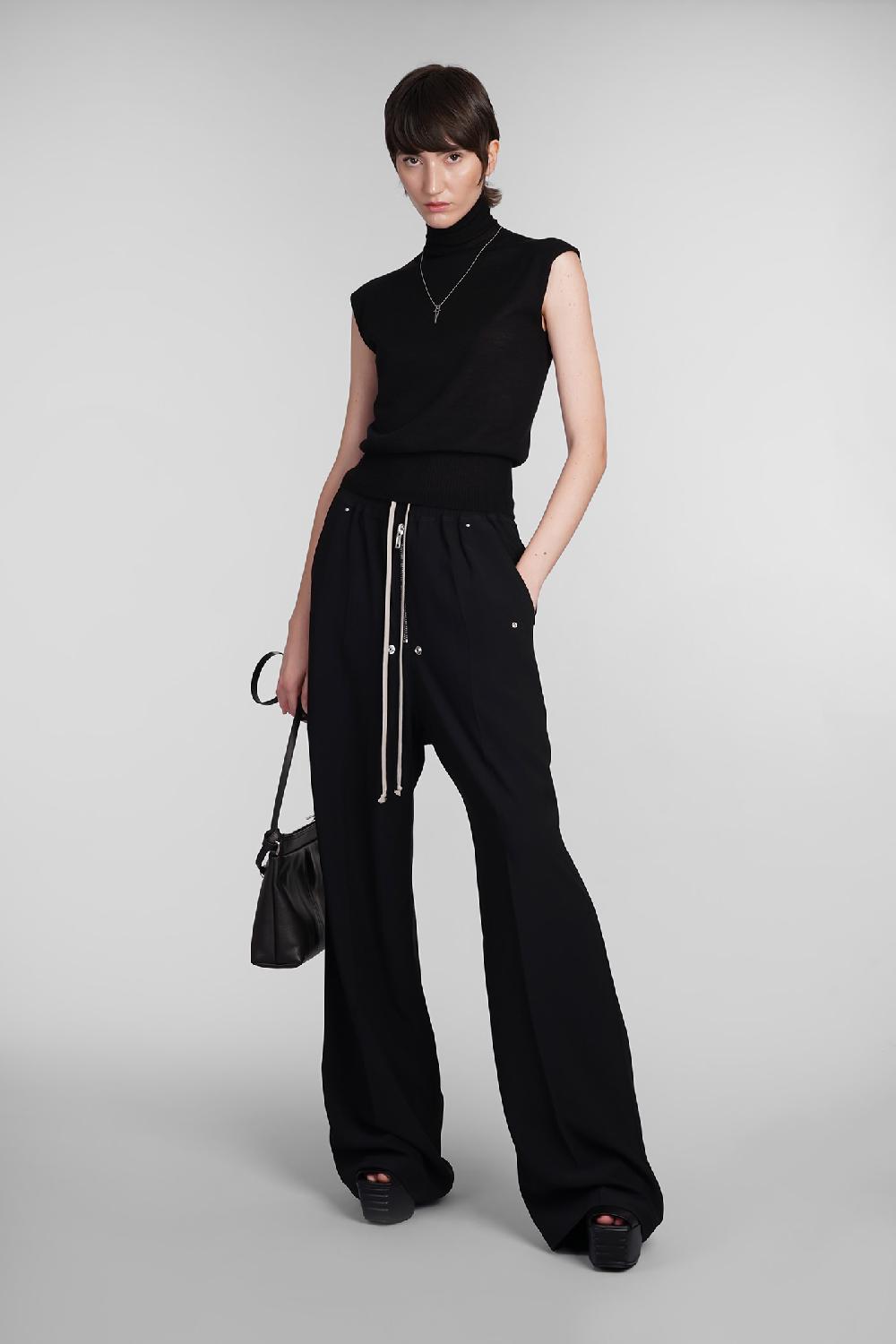 Deliberti Rick Owens Topwear Sl Turtle In Lana Nera Cod. 402145 - Deliberti The Luxury Shopping