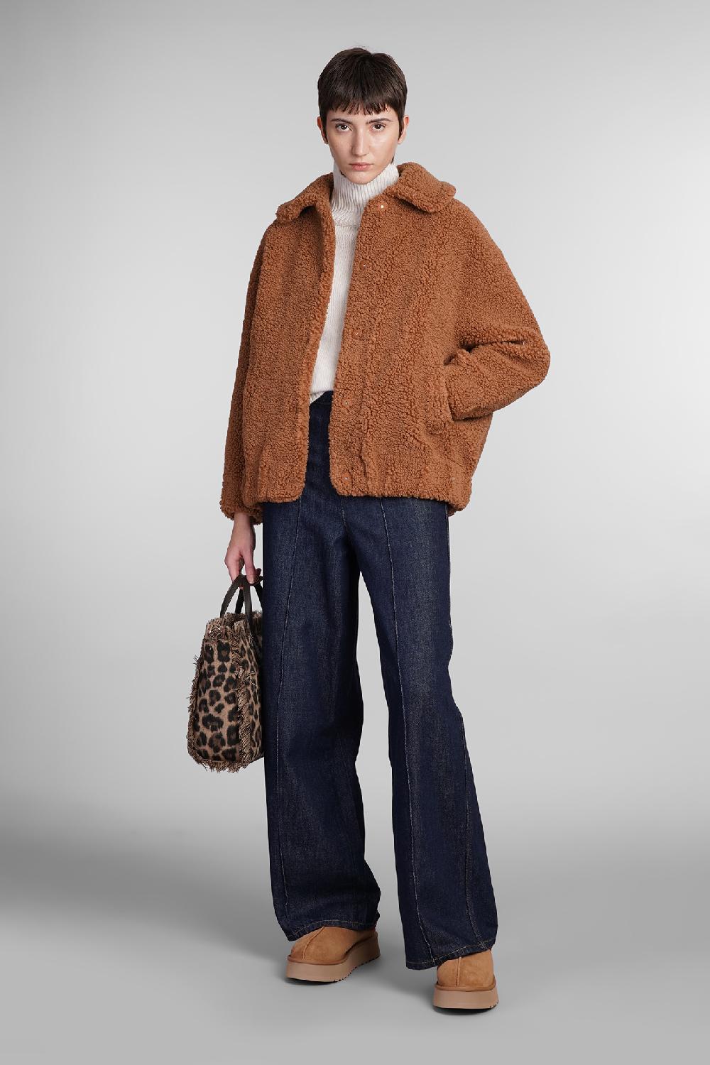 Deliberti Saint Barth Mc2 Bomber Abel In Poliestere Marrone Cod. 408930 - Deliberti The Luxury Shopping