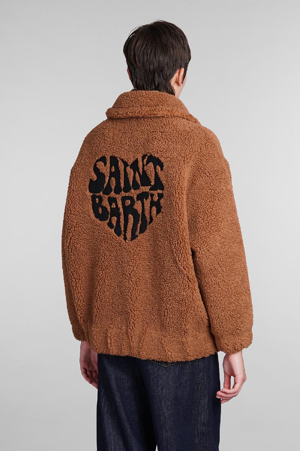 Deliberti Saint Barth Mc2 Bomber Abel In Poliestere Marrone Cod. 408930 - Deliberti The Luxury Shopping