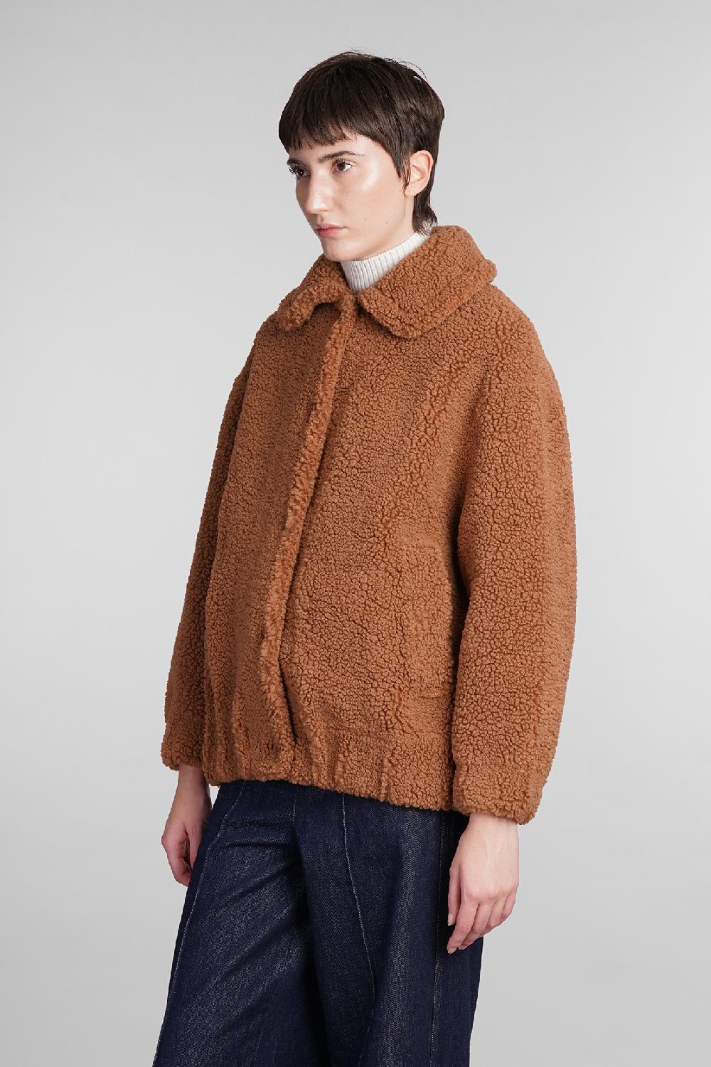 Deliberti Saint Barth Mc2 Bomber Abel In Poliestere Marrone Cod. 408930 - Deliberti The Luxury Shopping