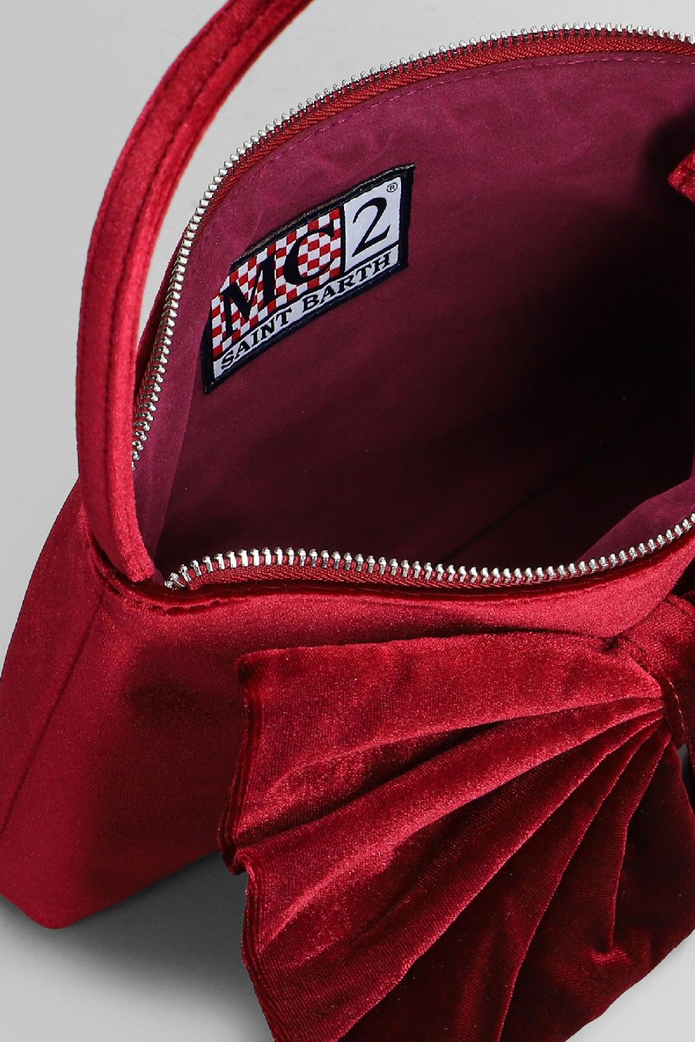 Deliberti Saint Barth Mc2 Borsa A Spalla Nana In Poliestere Bordeaux Cod. 408946 - Deliberti The Luxury Shopping