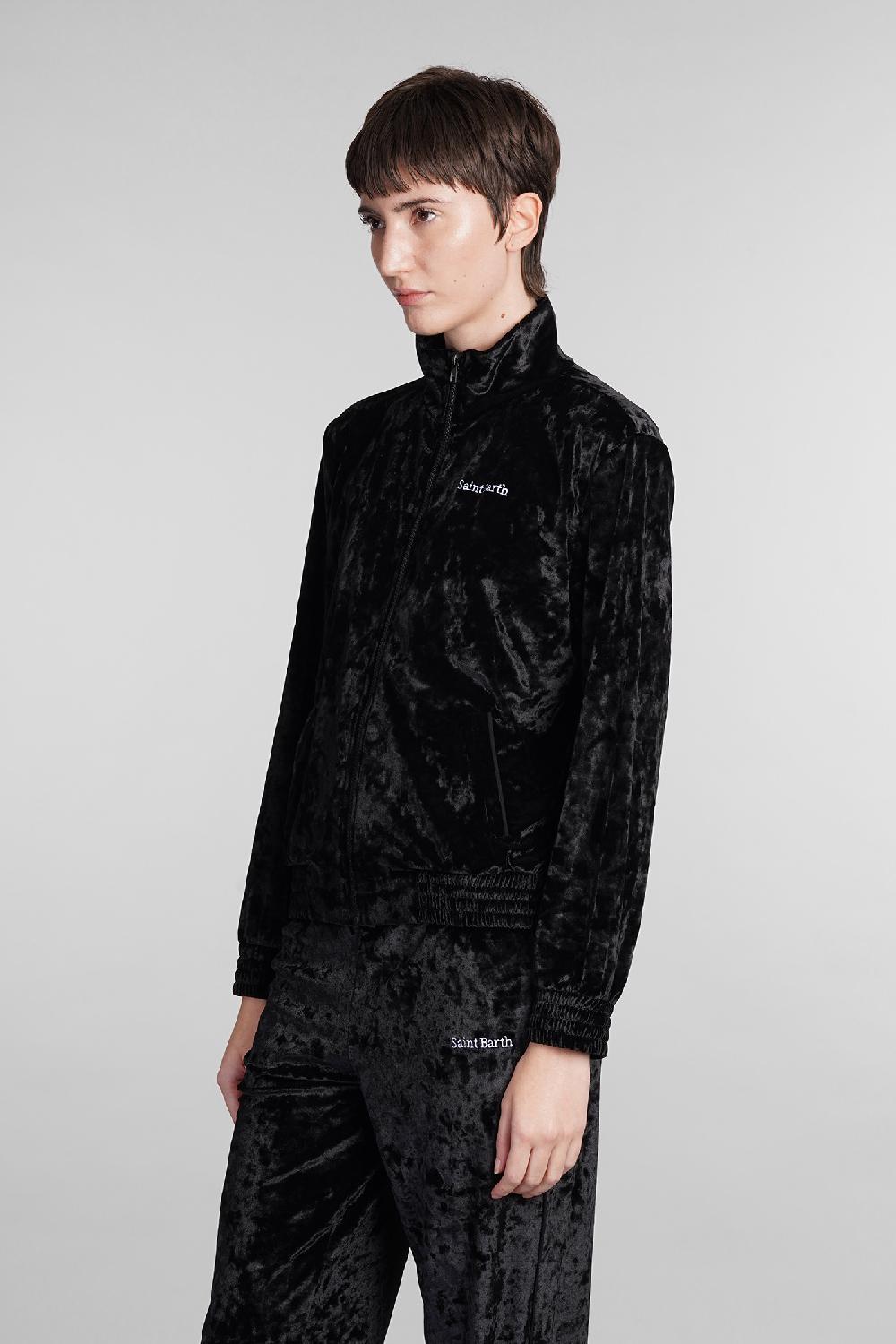 Deliberti Saint Barth Mc2 Felpa Miriam In Poliestere Nero Cod. 408945 - Deliberti The Luxury Shopping