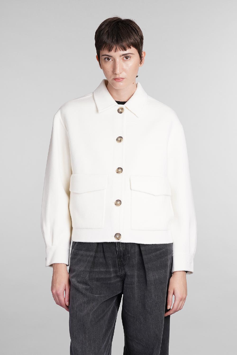 Deliberti Saint Barth Mc2 Giacca casual bonnibel in lana beige cod. 408932 - Deliberti The Luxury Shopping