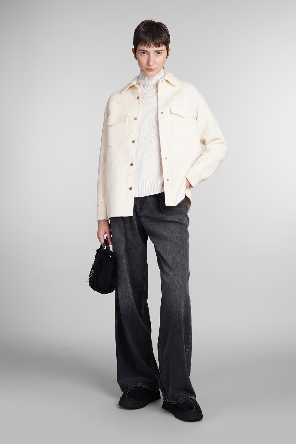 Deliberti Saint Barth Mc2 Giacca Casual Chantel In Lana Beige Cod. 408933 - Deliberti The Luxury Shopping