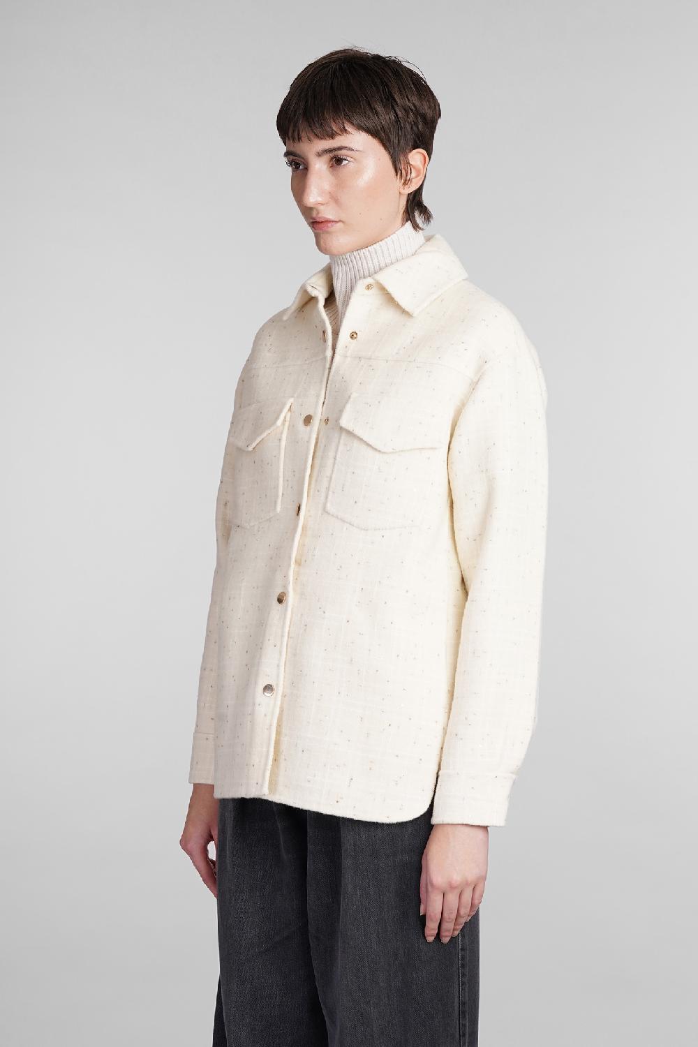 Deliberti Saint Barth Mc2 Giacca Casual Chantel In Lana Beige Cod. 408933 - Deliberti The Luxury Shopping