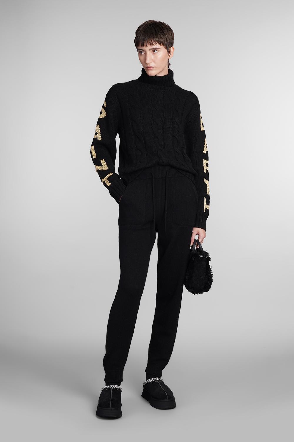 Deliberti Saint Barth Mc2 Maglia Adler In Lana Nera Cod. 409276 - Deliberti The Luxury Shopping