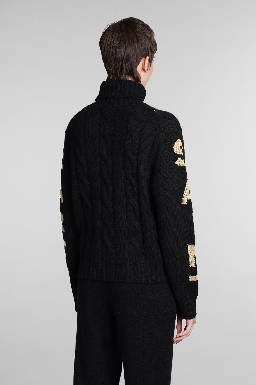 Deliberti Saint Barth Mc2 Maglia Adler In Lana Nera Cod. 409276 - Deliberti The Luxury Shopping