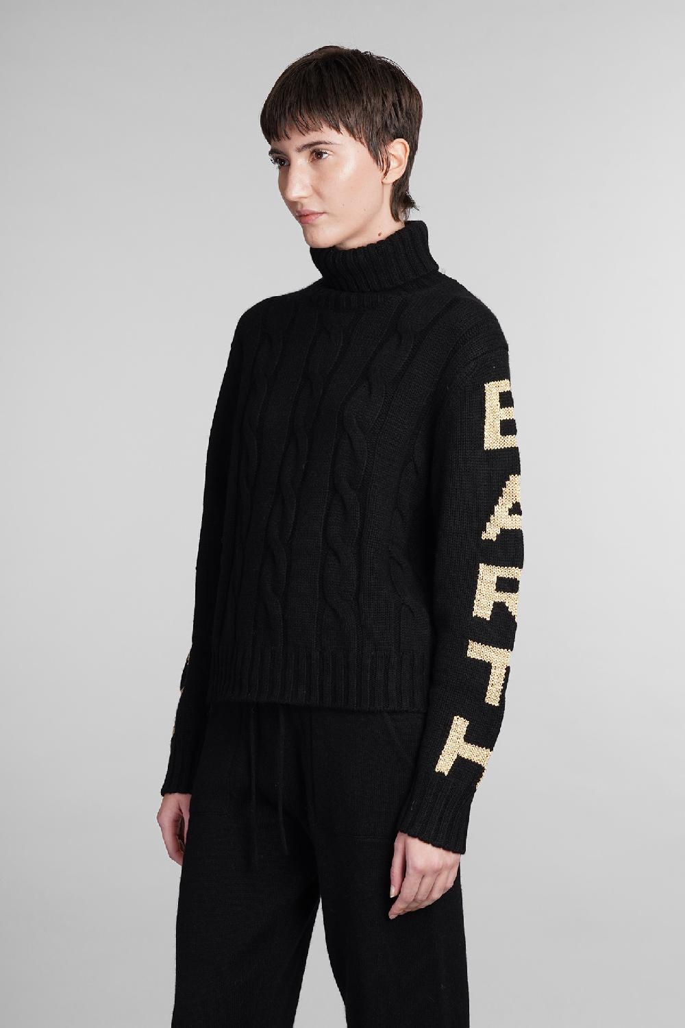 Deliberti Saint Barth Mc2 Maglia Adler In Lana Nera Cod. 409276 - Deliberti The Luxury Shopping