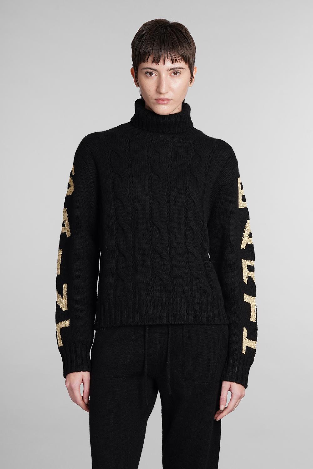 Deliberti Saint Barth Mc2 Maglia adler in lana nera cod. 409276 - Deliberti The Luxury Shopping