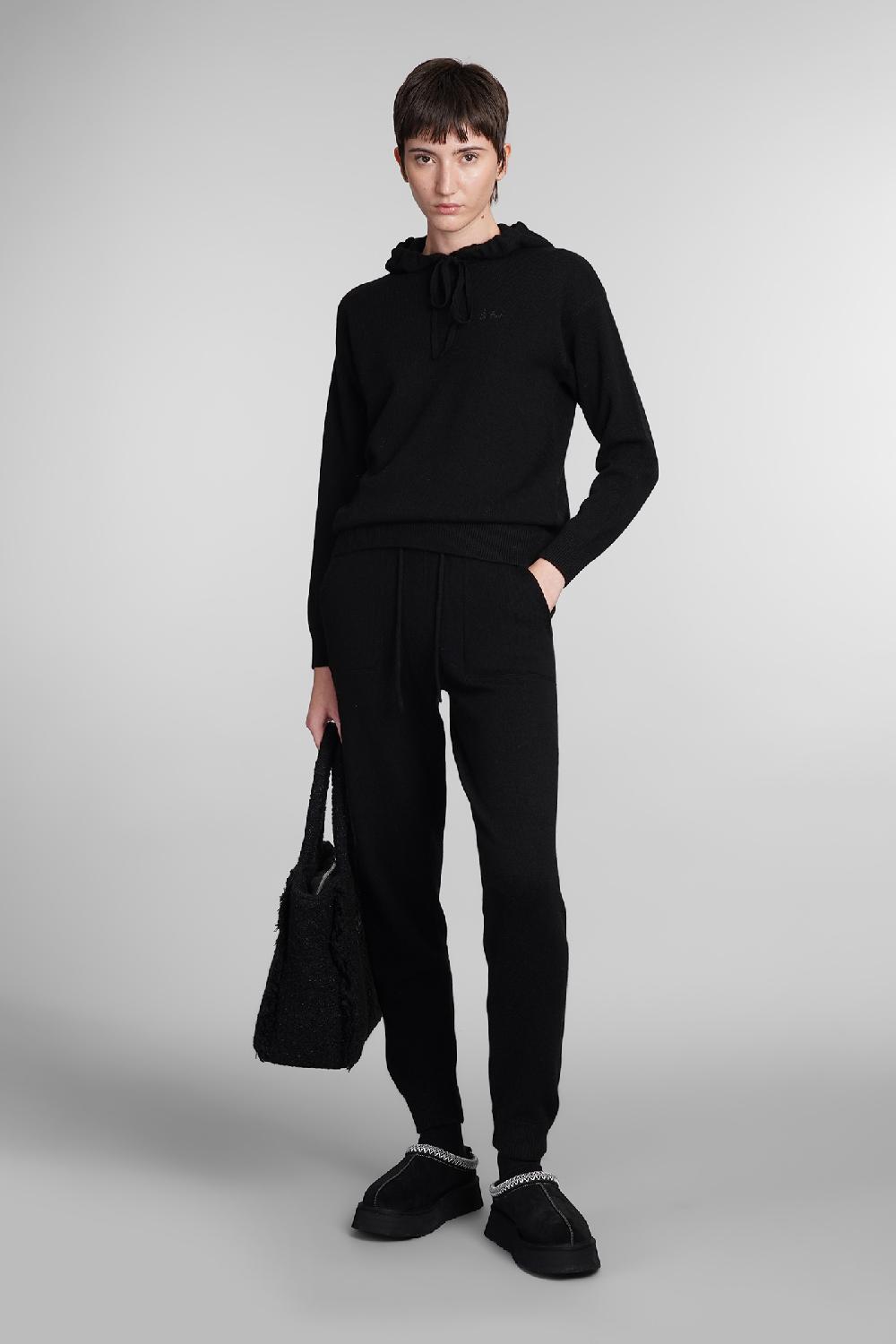 Deliberti Saint Barth Mc2 Maglia Elide In Lana Nera Cod. 409290 - Deliberti The Luxury Shopping