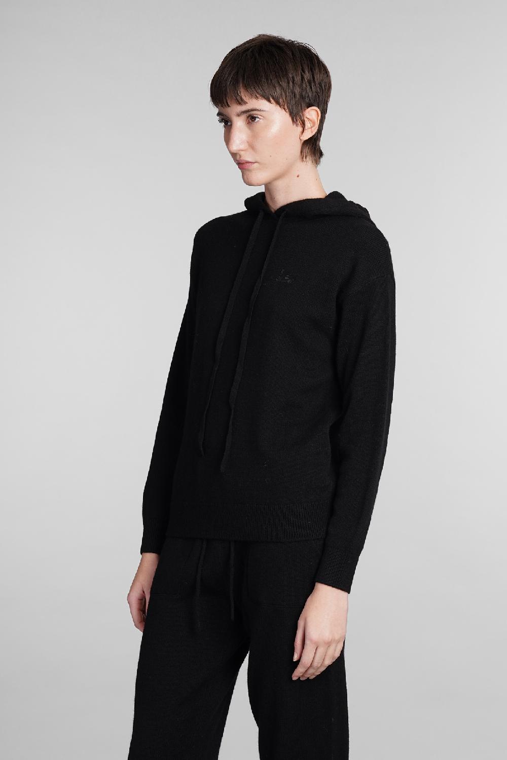 Deliberti Saint Barth Mc2 Maglia Elide In Lana Nera Cod. 409290 - Deliberti The Luxury Shopping