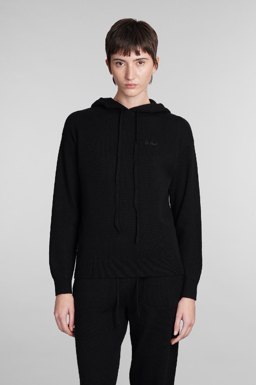 Deliberti Saint Barth Mc2 Maglia elide in lana nera cod. 409290 - Deliberti The Luxury Shopping