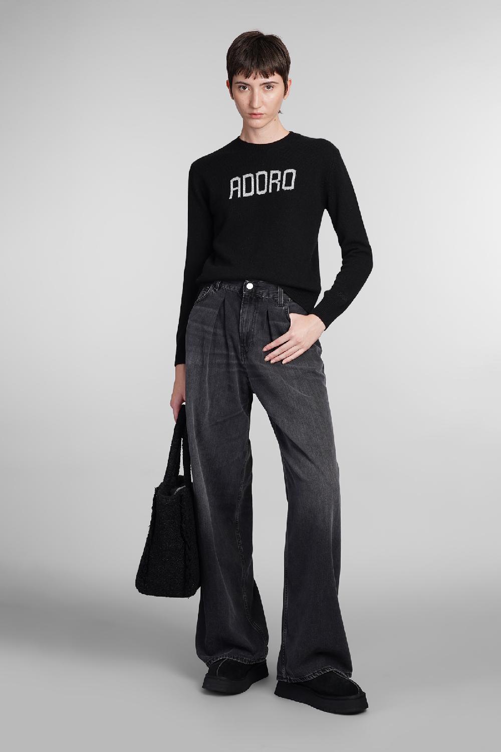 Deliberti Saint Barth Mc2 Maglia New Queen In Lana Nera Cod. 408948 - Deliberti The Luxury Shopping