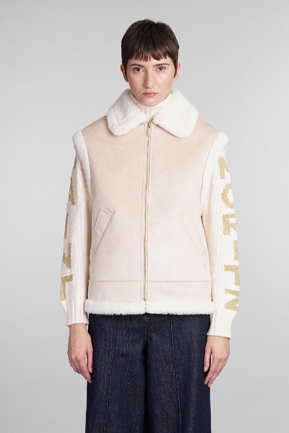 Deliberti Saint Barth Mc2 Montone hesketh in poliestere beige cod. 408940 - Deliberti The Luxury Shopping