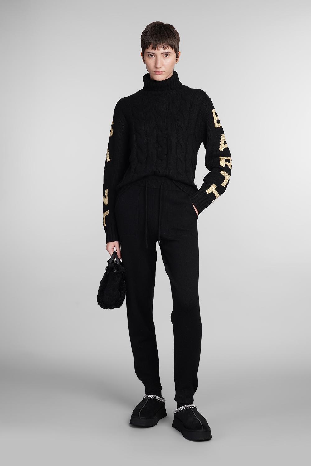 Deliberti Saint Barth Mc2 Pantalone Grenelle In Lana Nera Cod. 409659 - Deliberti The Luxury Shopping