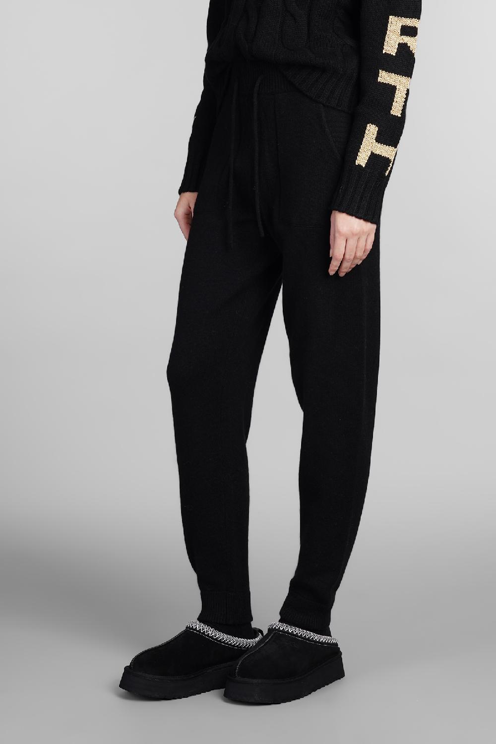 Deliberti Saint Barth Mc2 Pantalone Grenelle In Lana Nera Cod. 409659 - Deliberti The Luxury Shopping
