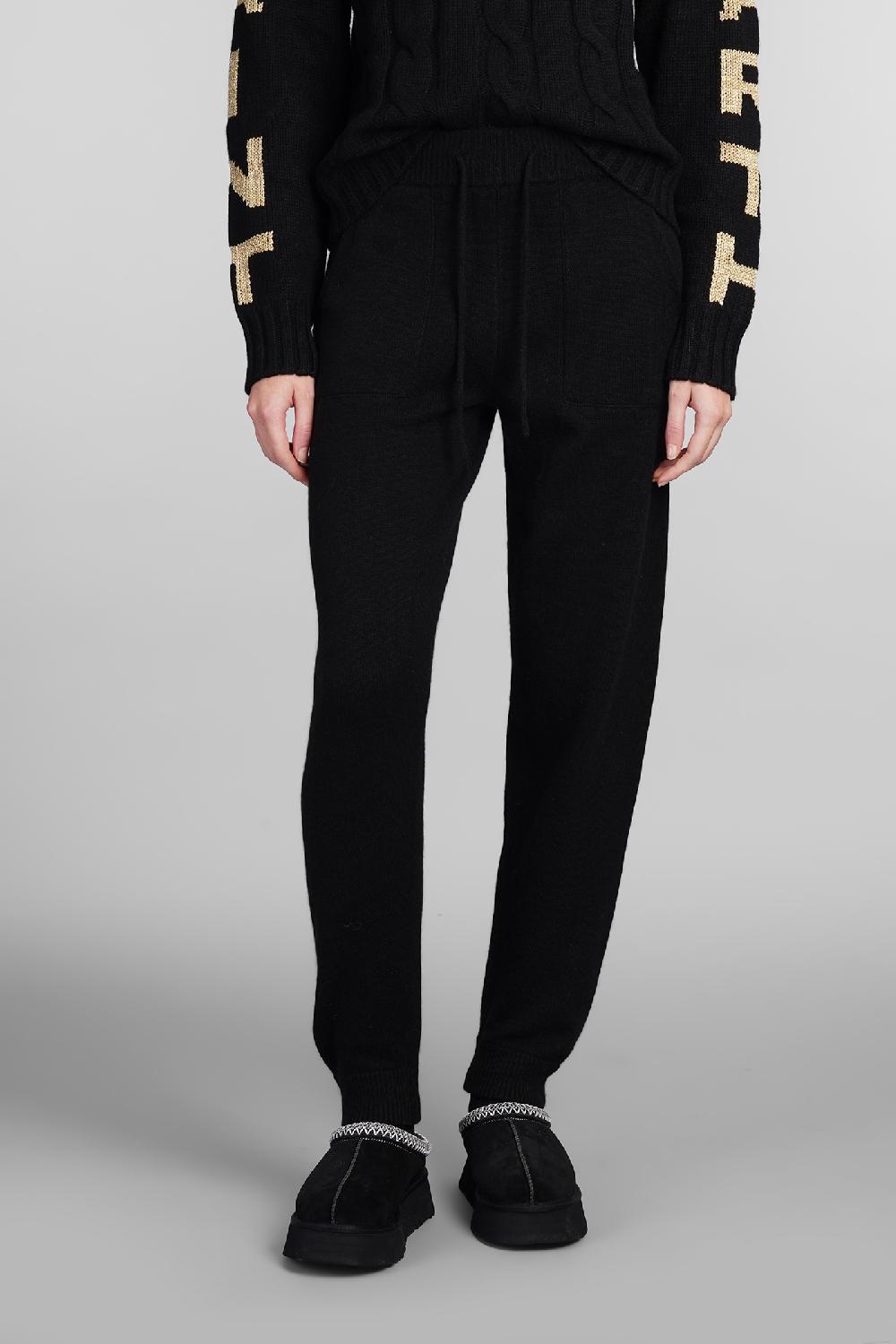 Deliberti Saint Barth Mc2 Pantalone grenelle in lana nera cod. 409659 - Deliberti The Luxury Shopping