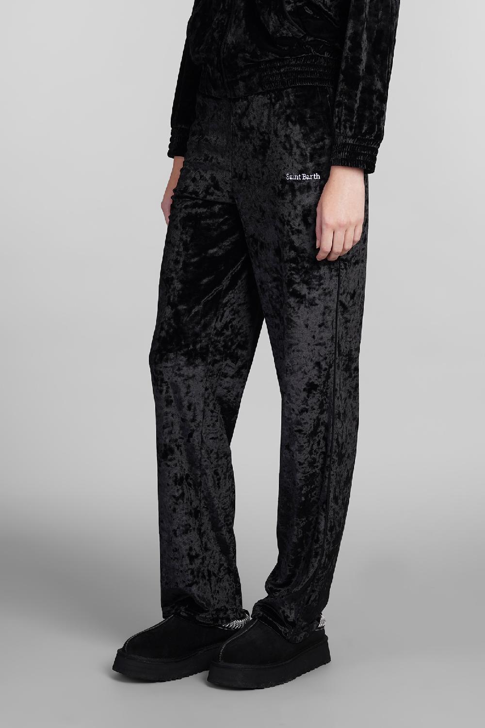 Deliberti Saint Barth Mc2 Pantalone Yvonne In Poliestere Nero Cod. 408955 - Deliberti The Luxury Shopping