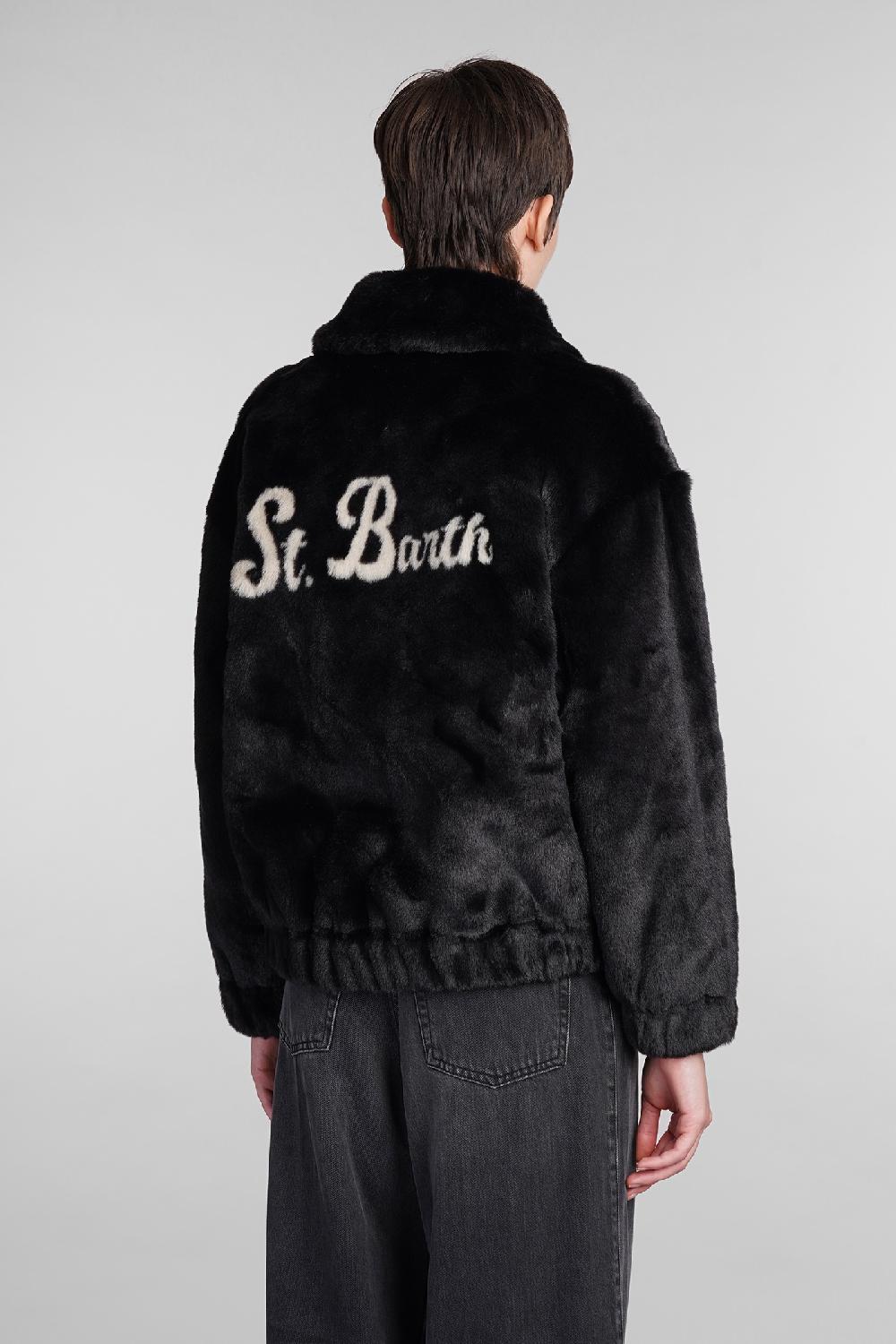 Deliberti Saint Barth Mc2 Pelliccia Aveline In Acrilico Nero Cod. 408931 - Deliberti The Luxury Shopping