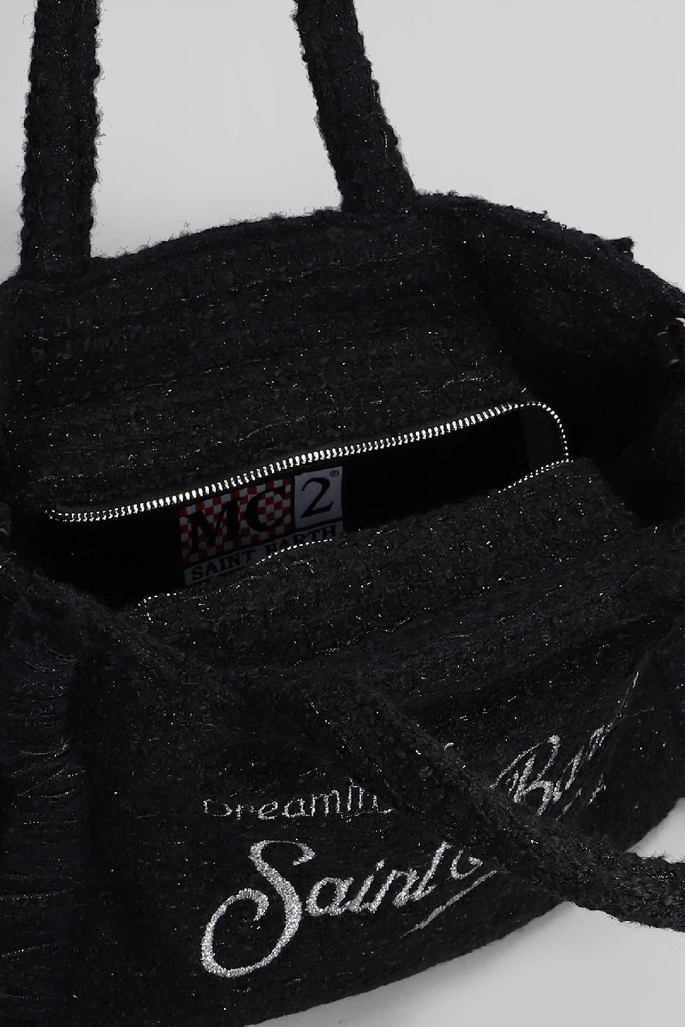 Deliberti Saint Barth Mc2 Tote Colette Classic In Poliestere Nero Cod. 409658 - Deliberti The Luxury Shopping