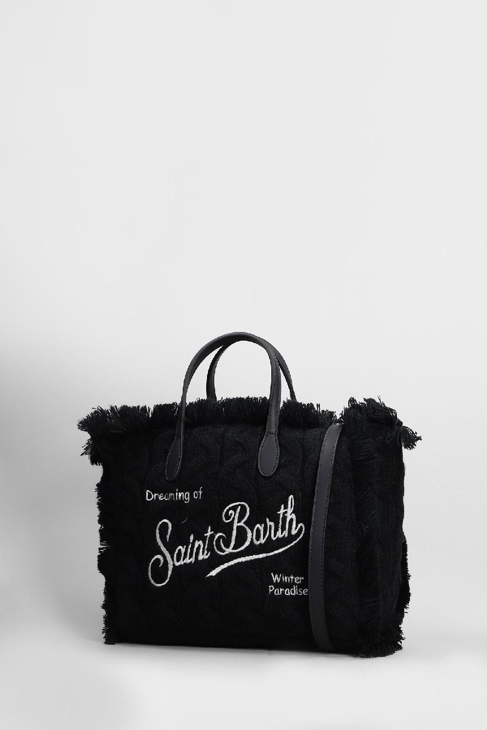 Deliberti Saint Barth Mc2 Tote Colette W In Acrilico Nero Cod. 408935 - Deliberti The Luxury Shopping