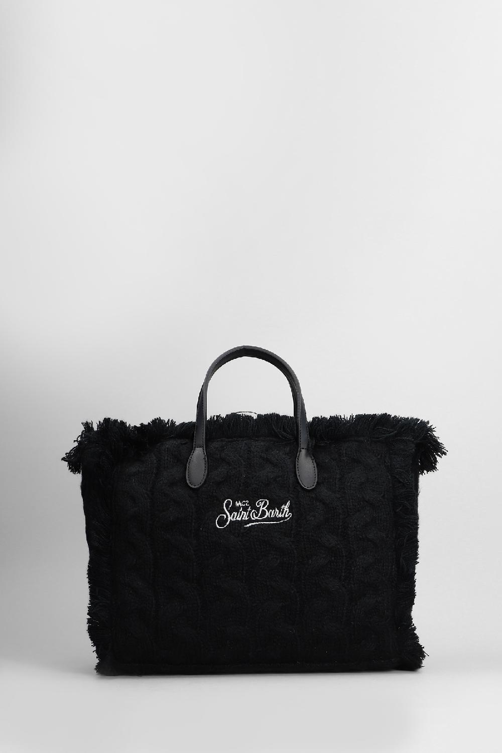 Deliberti Saint Barth Mc2 Tote Colette W In Acrilico Nero Cod. 408935 - Deliberti The Luxury Shopping