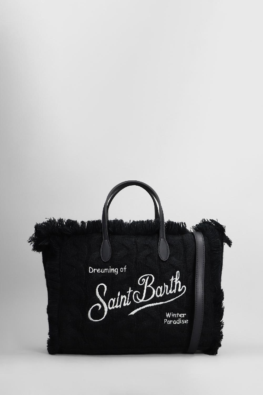 Deliberti Saint Barth Mc2 Tote colette w in acrilico nero cod. 408935 - Deliberti The Luxury Shopping