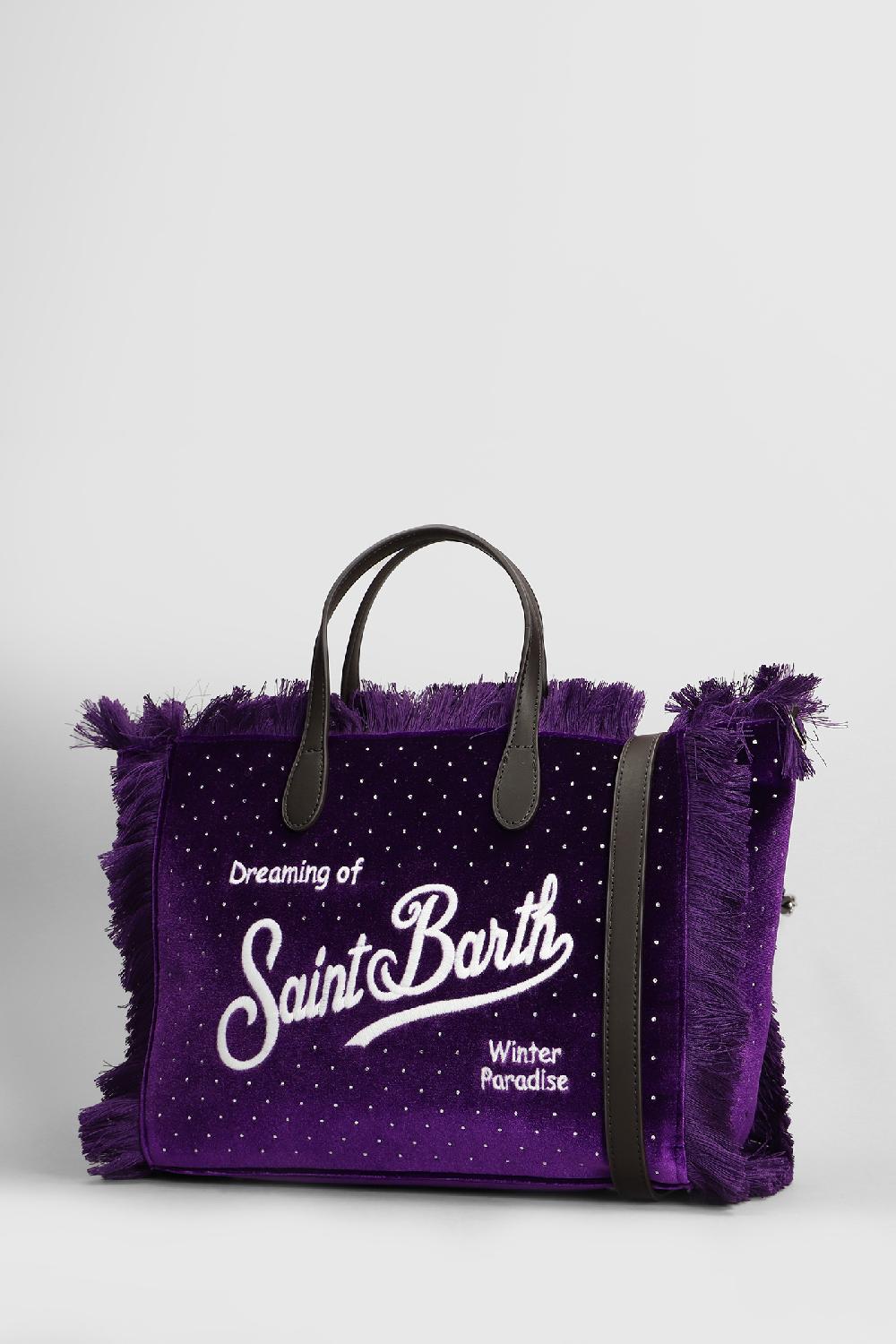Deliberti Saint Barth Mc2 Tote Colette W In Poliestere Viola Cod. 409656 - Deliberti The Luxury Shopping