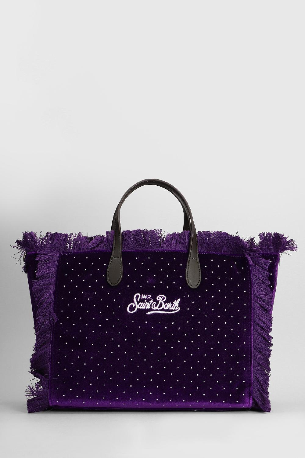 Deliberti Saint Barth Mc2 Tote Colette W In Poliestere Viola Cod. 409656 - Deliberti The Luxury Shopping