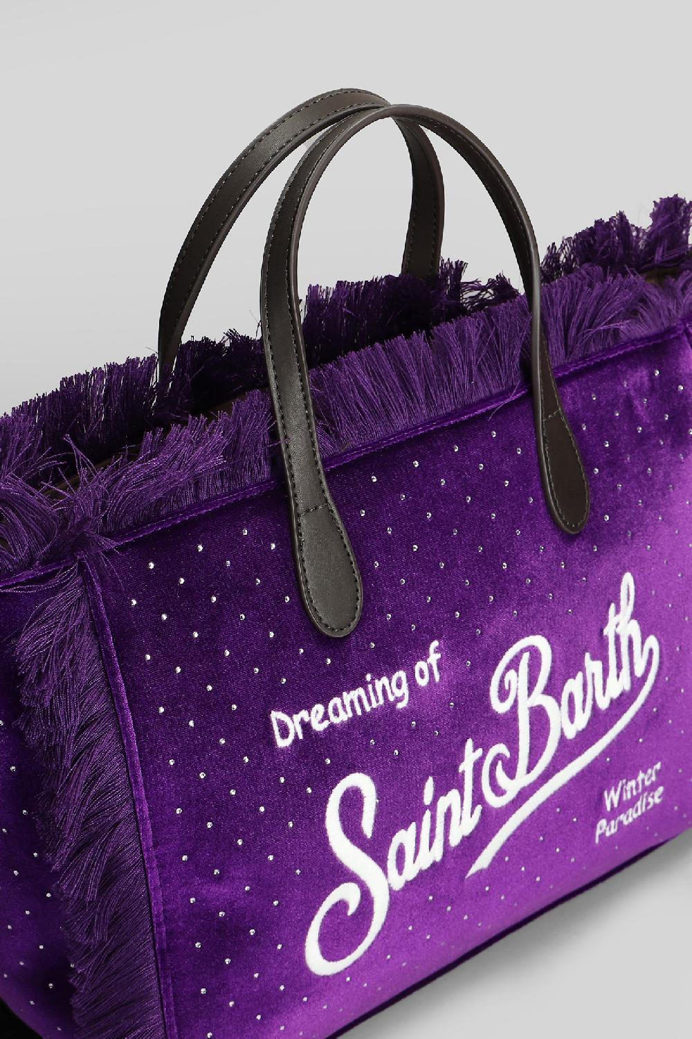 Deliberti Saint Barth Mc2 Tote Colette W In Poliestere Viola Cod. 409656 - Deliberti The Luxury Shopping