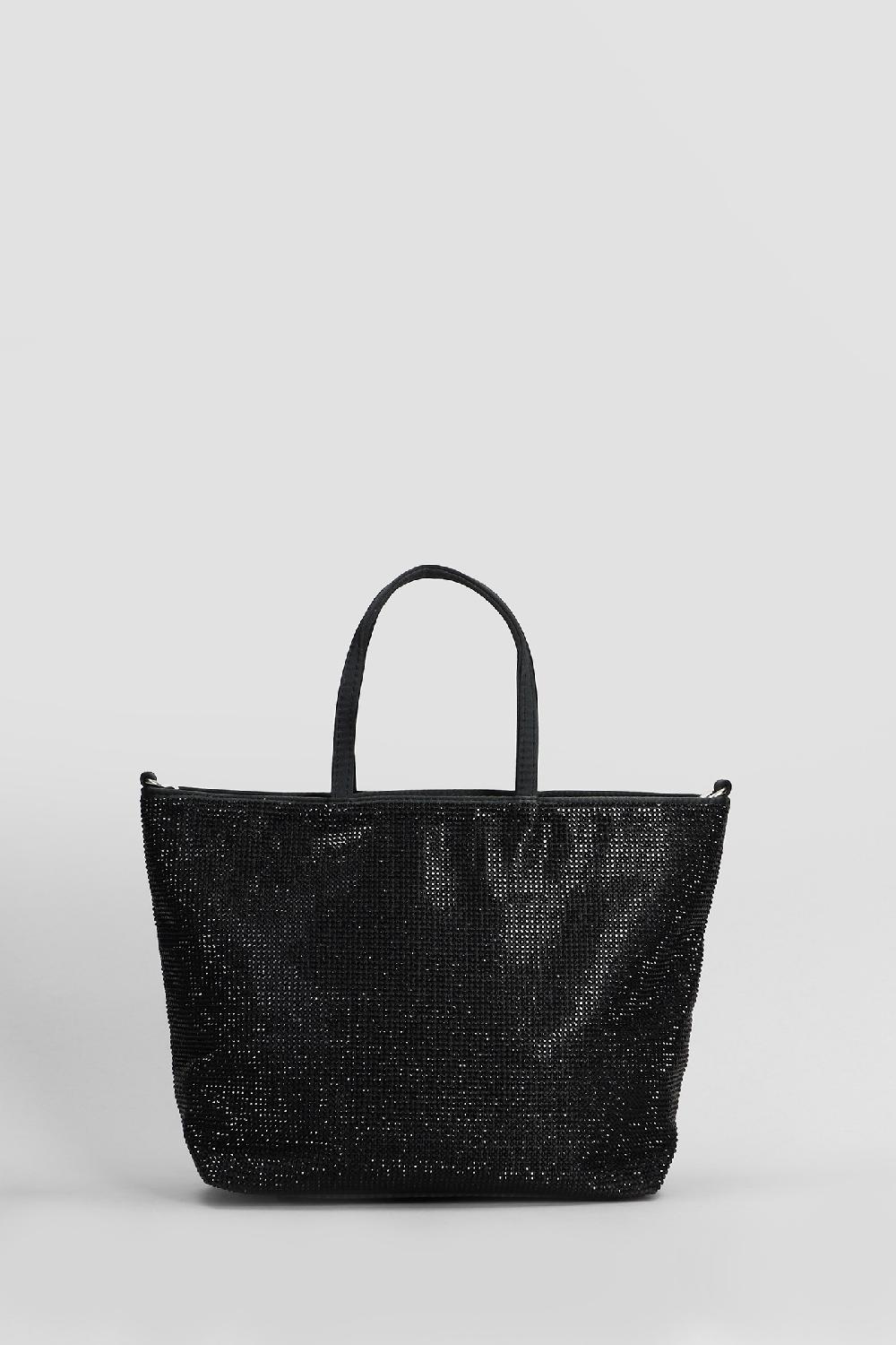 Deliberti Saint Barth Mc2 Tote Strass Mini Bag In Poliestere Nero Cod. 409664 - Deliberti The Luxury Shopping