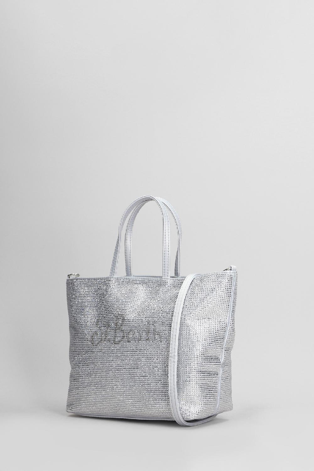 Deliberti Saint Barth Mc2 Tote Strass Mini Bag In Poliestere Grigio Cod. 409665 - Deliberti The Luxury Shopping