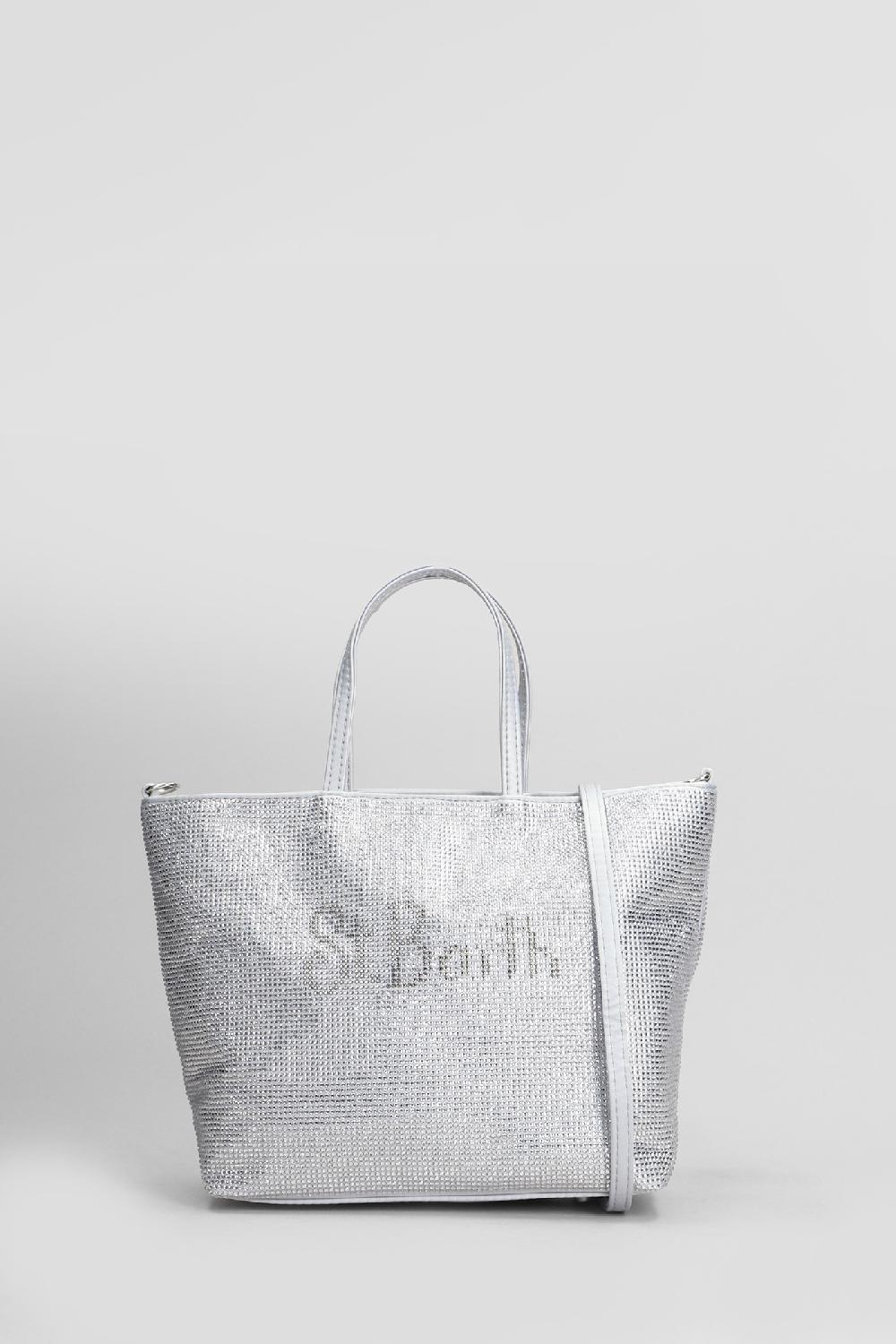 Deliberti Saint Barth Mc2 Tote strass mini bag in poliestere grigio cod. 409665 - Deliberti The Luxury Shopping