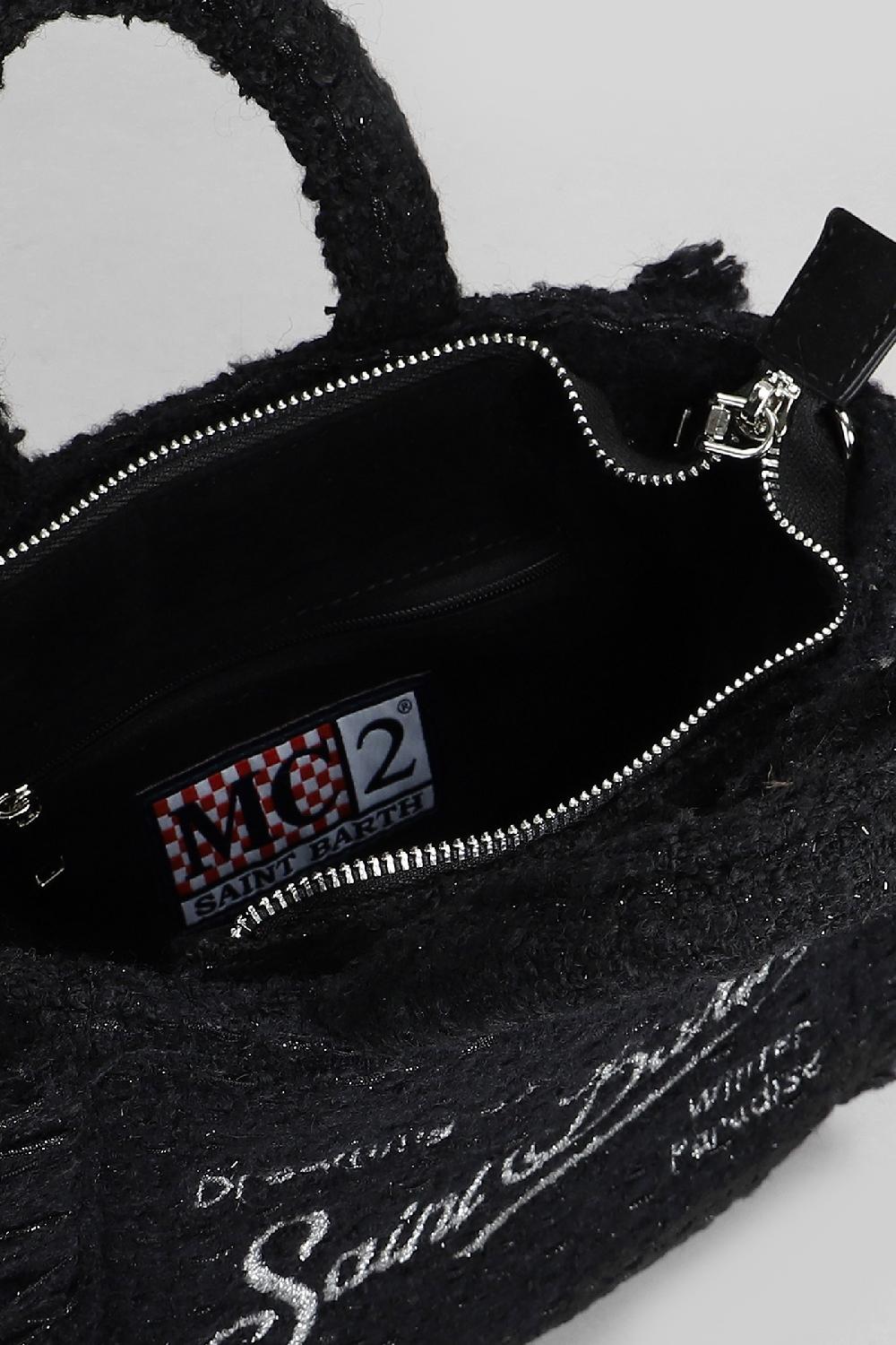 Deliberti Saint Barth Mc2 Tote Vanity Mini Classic In Poliestere Nero Cod. 409666 - Deliberti The Luxury Shopping