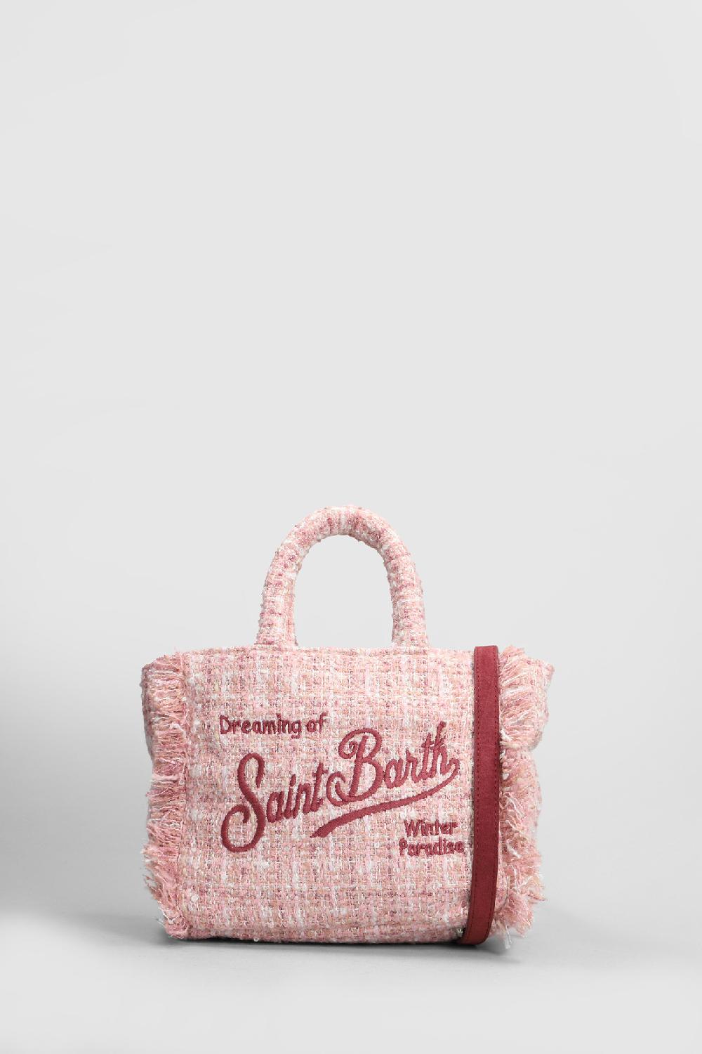 Deliberti Saint Barth Mc2 Tote vanity mini classic in poliestere rosa cod. 409668 - Deliberti The Luxury Shopping