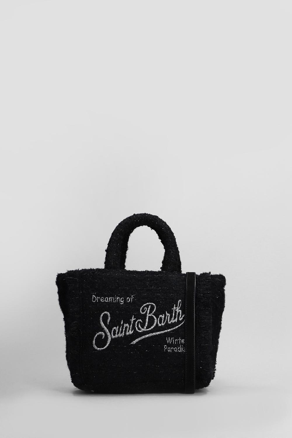 Deliberti Saint Barth Mc2 Tote vanity mini classic in poliestere nero cod. 409666 - Deliberti The Luxury Shopping
