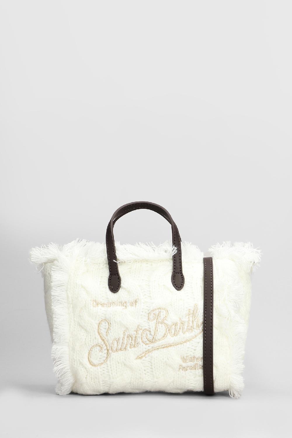 Deliberti Saint Barth Mc2 Tote vanity mini w in acrilico beige cod. 408952 - Deliberti The Luxury Shopping