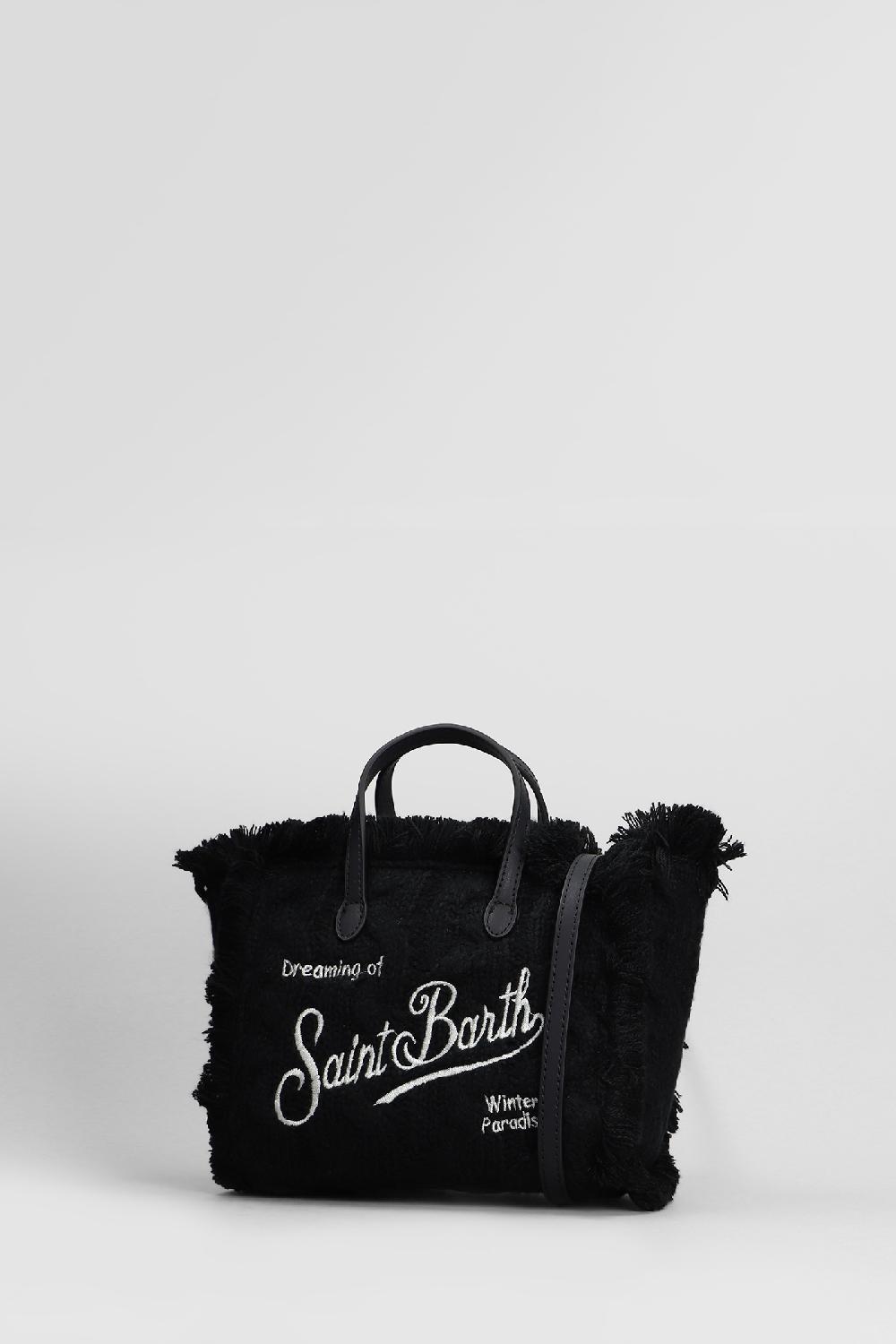 Deliberti Saint Barth Mc2 Tote Vanity Mini W In Acrilico Nero Cod. 408951 - Deliberti The Luxury Shopping