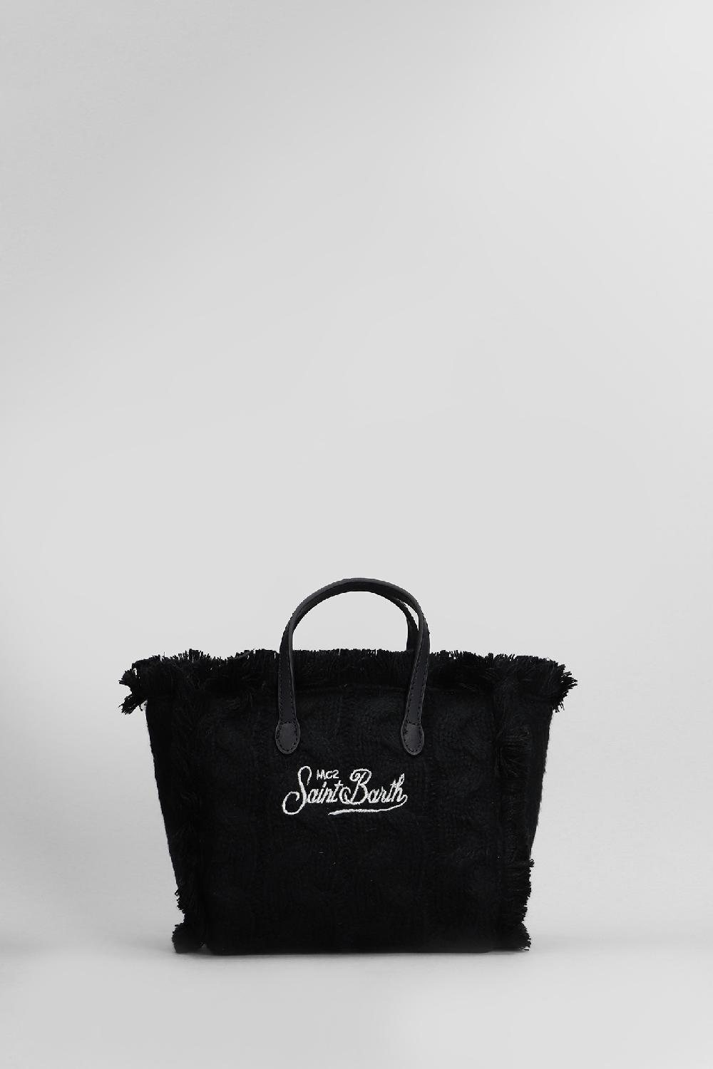 Deliberti Saint Barth Mc2 Tote Vanity Mini W In Acrilico Nero Cod. 408951 - Deliberti The Luxury Shopping