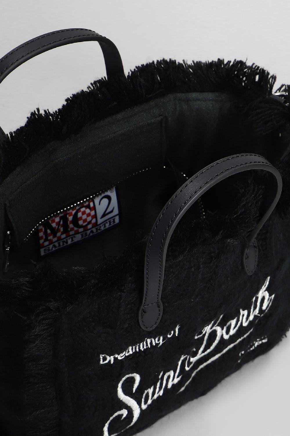 Deliberti Saint Barth Mc2 Tote Vanity Mini W In Acrilico Nero Cod. 408951 - Deliberti The Luxury Shopping