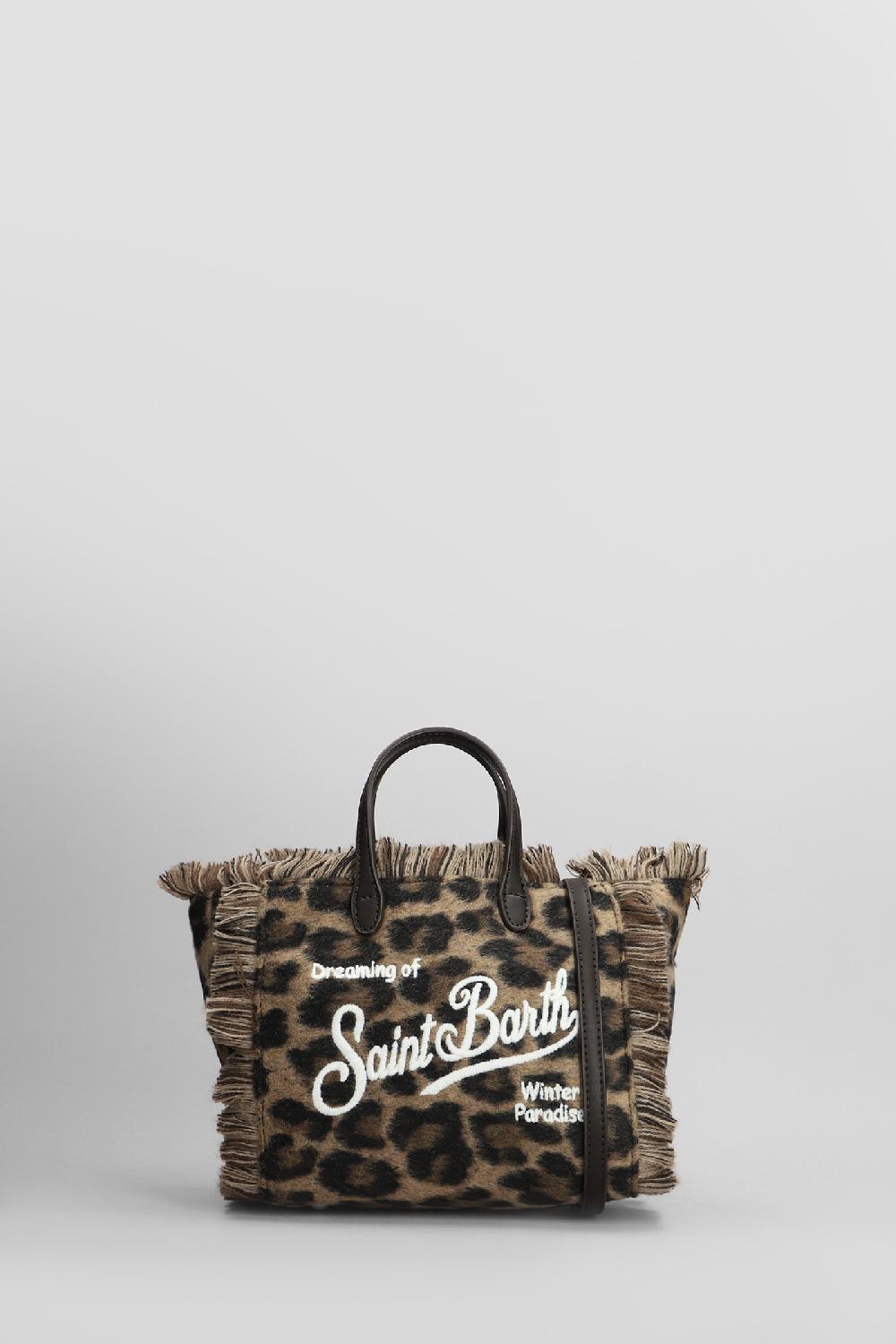 Deliberti Saint Barth Mc2 Tote vanity mini w in poliestere animalier cod. 409307 - Deliberti The Luxury Shopping