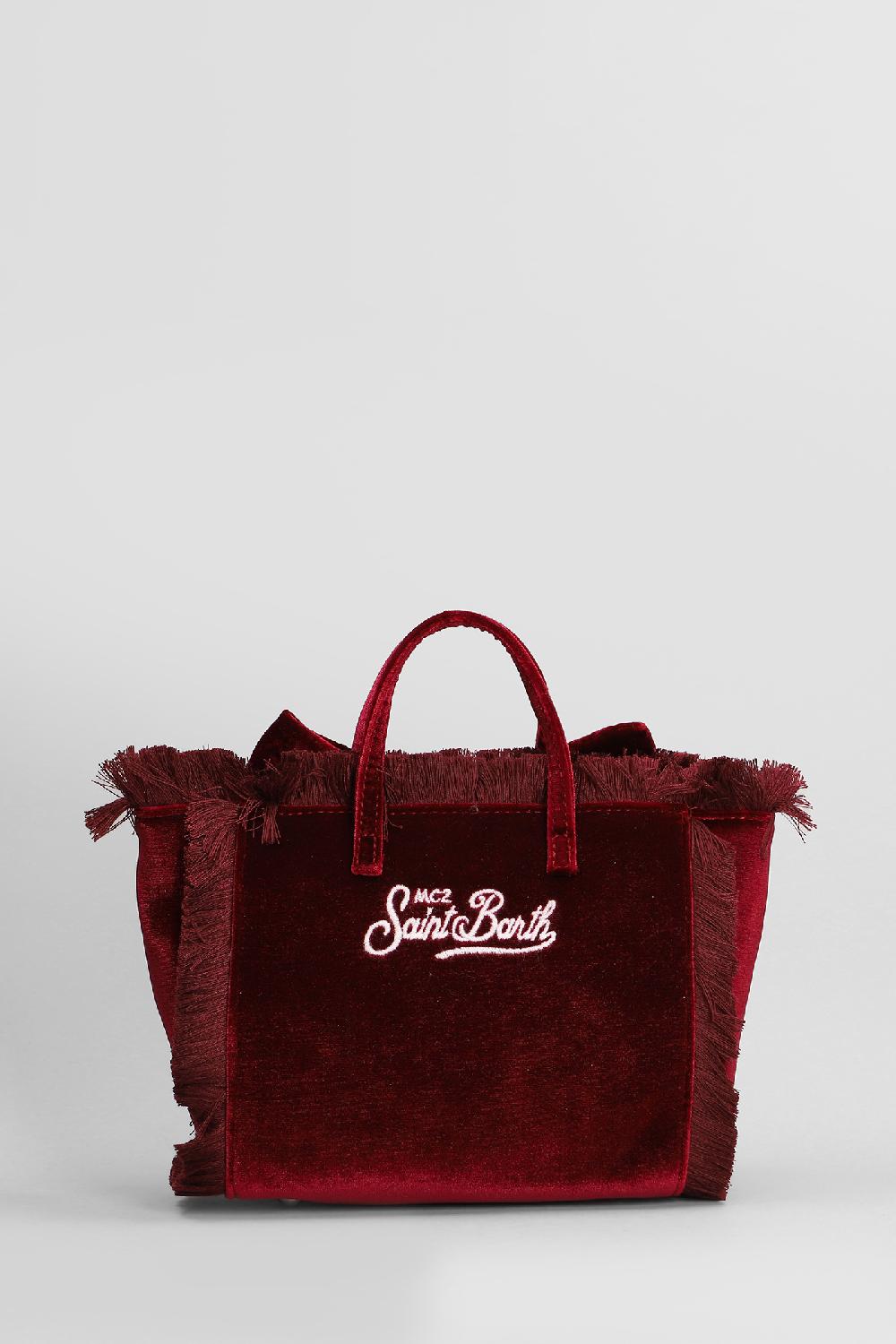 Deliberti Saint Barth Mc2 Tote Vanity Mini W In Poliestere Bordeaux Cod. 408949 - Deliberti The Luxury Shopping