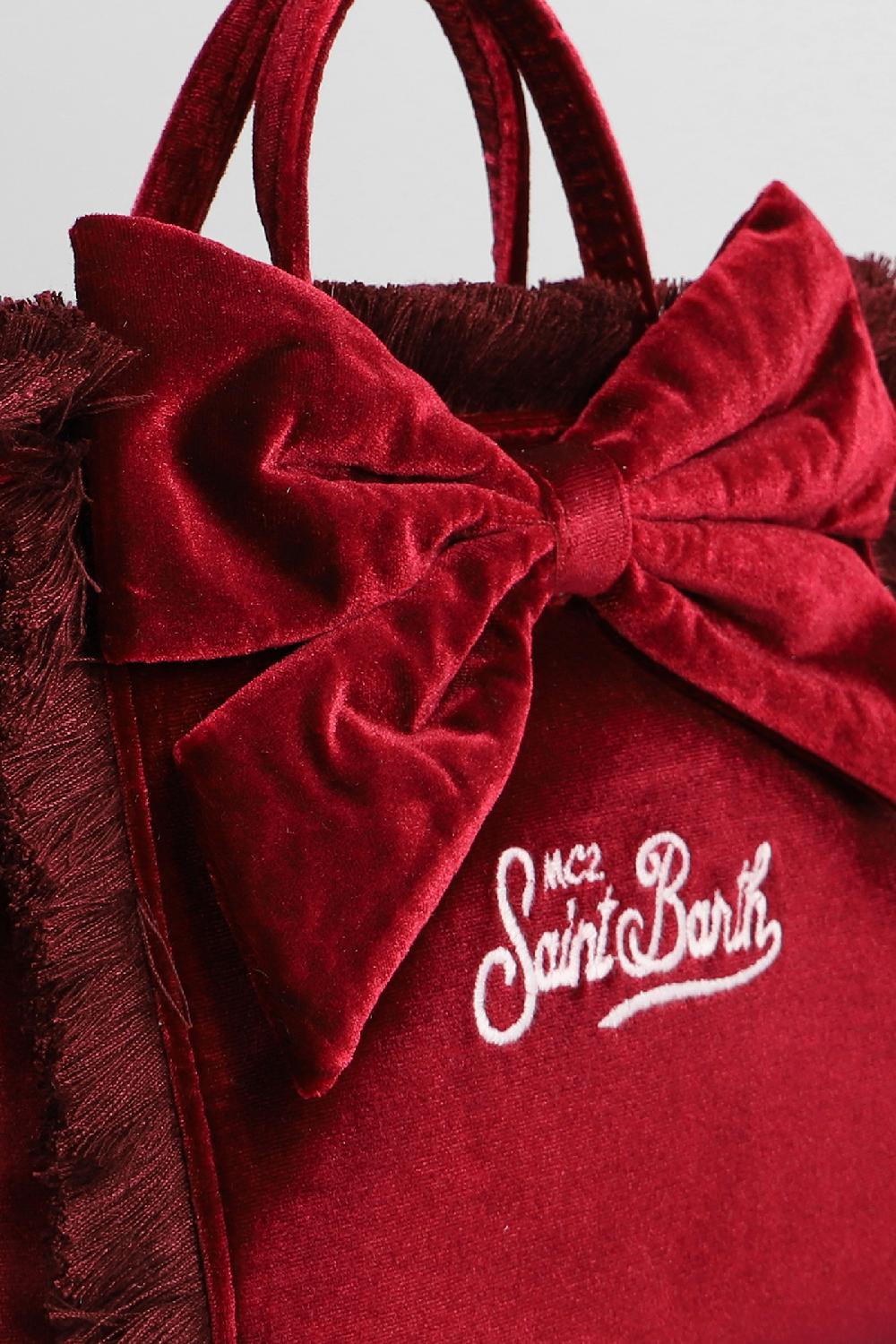 Deliberti Saint Barth Mc2 Tote Vanity Mini W In Poliestere Bordeaux Cod. 408949 - Deliberti The Luxury Shopping