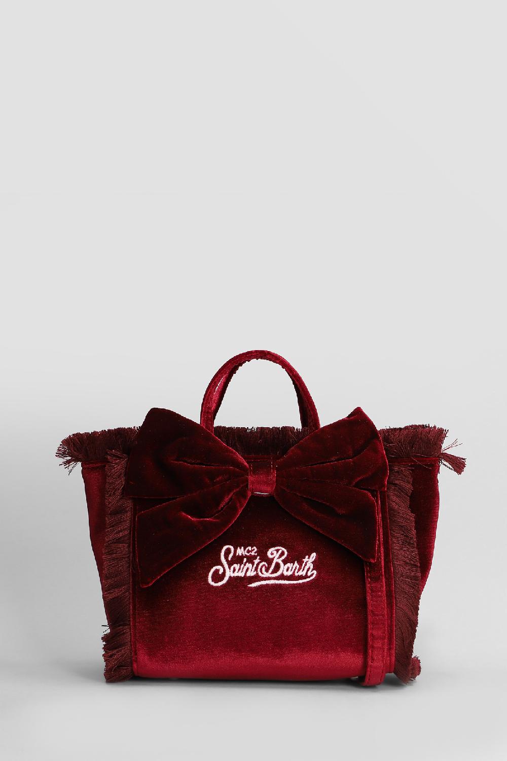 Deliberti Saint Barth Mc2 Tote vanity mini w in poliestere bordeaux cod. 408949 - Deliberti The Luxury Shopping