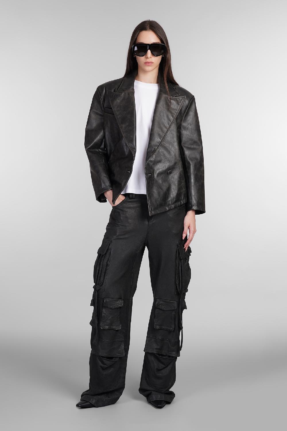 Deliberti Salvatore Santoro Blazer In Pelle Nera Cod. 403404 - Deliberti The Luxury Shopping