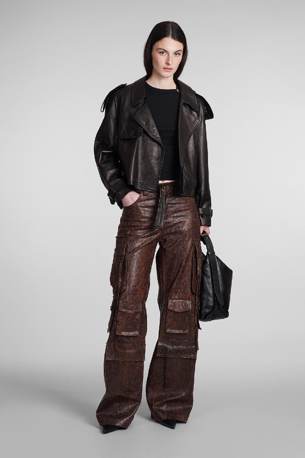 Deliberti Salvatore Santoro Giacca Biker In Pelle Nera Cod. 387297 - Deliberti The Luxury Shopping
