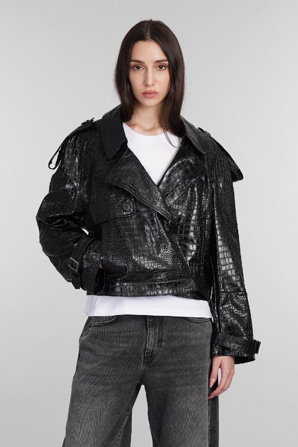 Deliberti Salvatore Santoro Giacca biker in pelle nera cod. 402834 - Deliberti The Luxury Shopping