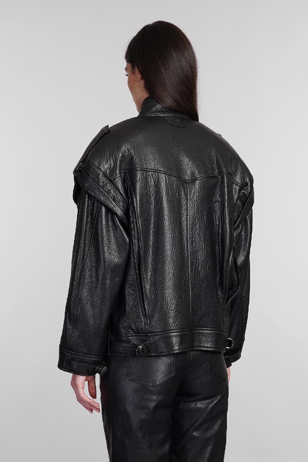 Deliberti Salvatore Santoro Giacca In Pelle In Pelle Nera Cod. 402830 - Deliberti The Luxury Shopping